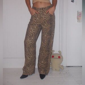 Leopard Print Jeans